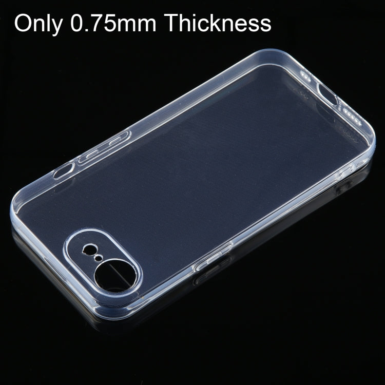 For iPhone SE 4 2024 Ultra-thin Transparent TPU Phone Case