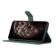For iPhone 17 Air Cubic Skin Feel Flip Leather Phone Case(Green)