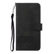 For iPhone 17 Cubic Skin Feel Flip Leather Phone Case(Black)