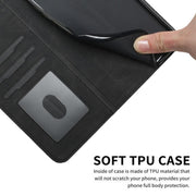 For iPhone 17 Pro Max Cubic Skin Feel Flip Leather Phone Case(Black)