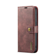 For Samsung Galaxy S24 5G DG.MING Crazy Horse Texture Detachable Magnetic Leather Case(Red)