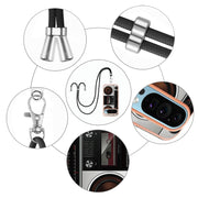 For Google Pixel 9 Pro XL Electroplating Dual-side IMD Phone Case with Lanyard(Retro Radio)