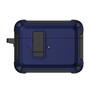 For AirPods Pro 2 TPU + PC Wireless Bluetooth Earphone Protective Case with Switch Lock & Hook(Royal Blue)