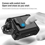 For AirPods Pro 2 TPU + PC Wireless Bluetooth Earphone Protective Case with Switch Lock & Hook(Royal Blue)