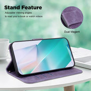 For Google Pixel 9 Pro Little Tiger Embossed Leather Phone Case(Purple)