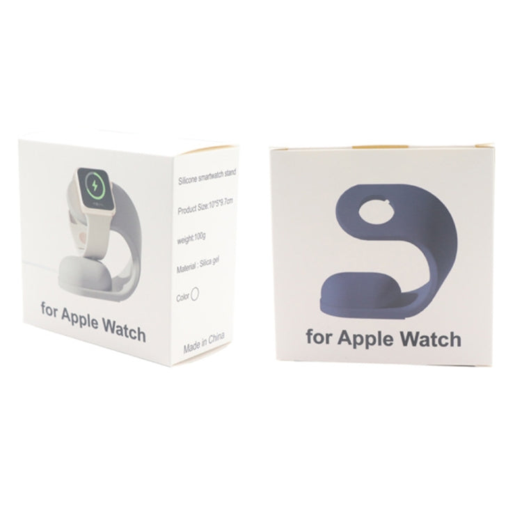 For Apple Watch Series Smart Watch U-shaped Silicone Charging Holder(Colorful)