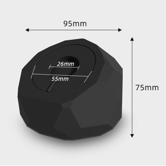 Diamond-shaped 2 in 1 Wireless Charging Silicone Base(Pink)