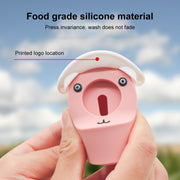 For Apple Watch Series Hat Bear Shaped Silicone Charging Base(Brown)