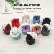 For Apple Watch Series Hat Bear Shaped Silicone Charging Base(Brown)