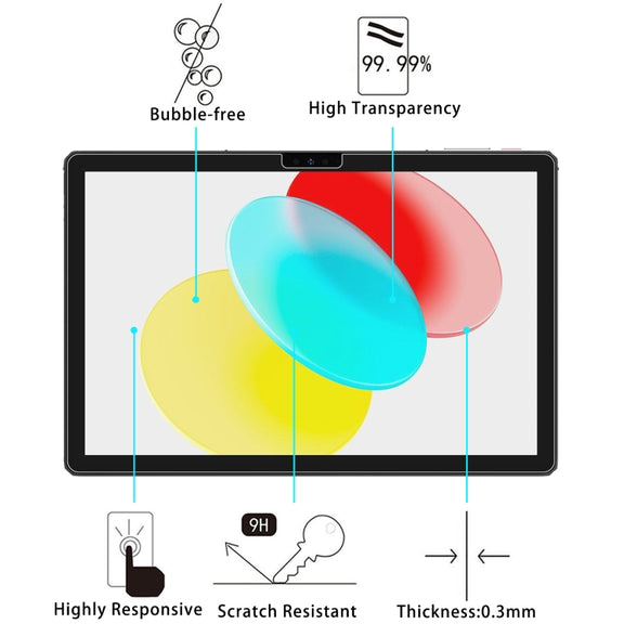 For Ulefone Tab A8 9H 0.3mm Explosion-proof Tempered Glass Film