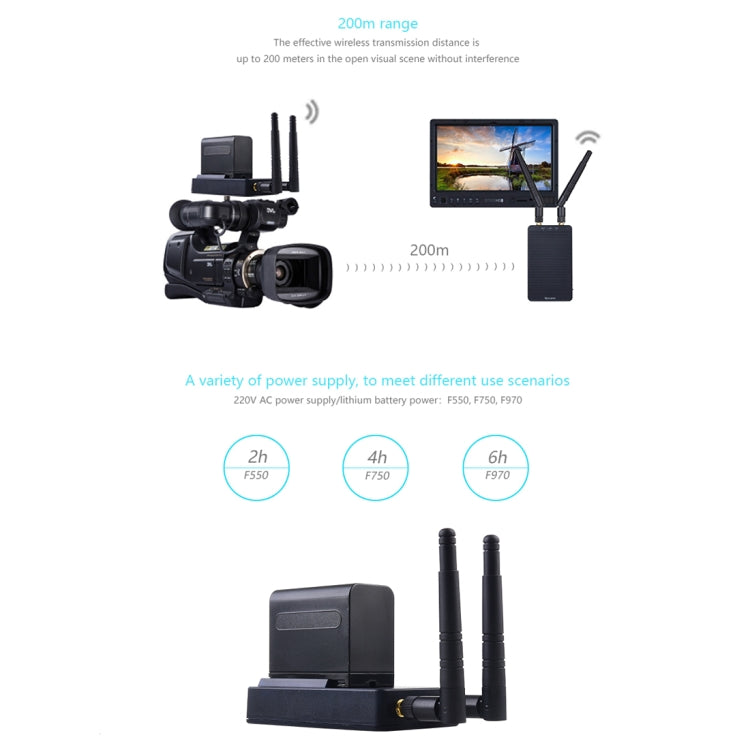 Measy T1 4K HDMI 2.0 Wireless Audio Video Transmitter Receiver Extender Transmission System, Transmission Distance: 200m, US Plug(Black)