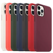 For iPhone 13 mini Liquid Silicone Full Coverage MagSafe Phone Case(White)