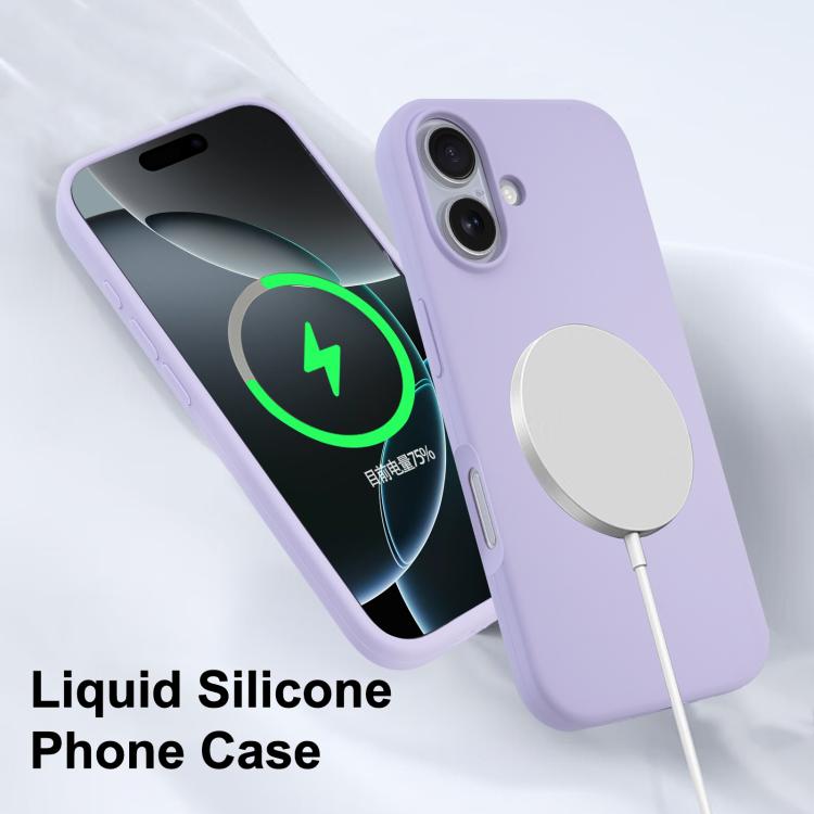 For iPhone 15 Pro Max Liquid Silicone Full Coverage MagSafe Phone Case(Orange)