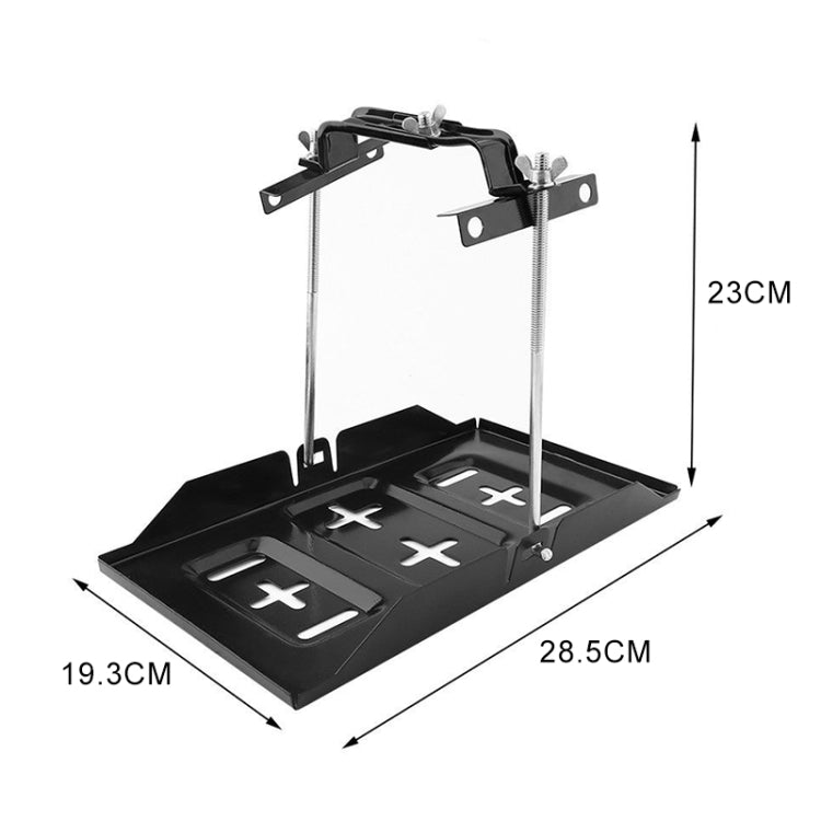 Car Universal Battery Bracket Adjustable Battery Fixed Holder + Base Tray, Size:28.5cm Base + 23cm Bracket