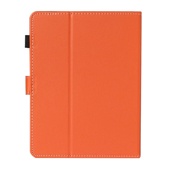 For 10 inch Universal Solid Color Horizontal Flip Leather Case with Card Slots & Holder & Pen Slot(Orange)