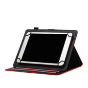 For 10 inch Universal Solid Color Horizontal Flip Leather Case with Card Slots & Holder & Pen Slot(Red)