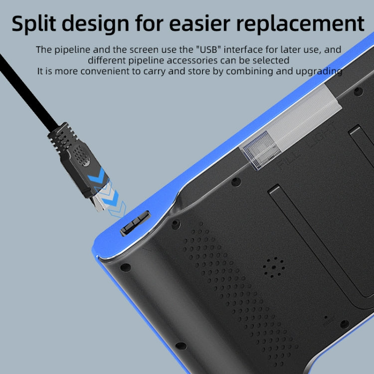 T23 7.9mm Three Lenses 7 inch Screen Industrial Endoscope, Spec:10m Tube