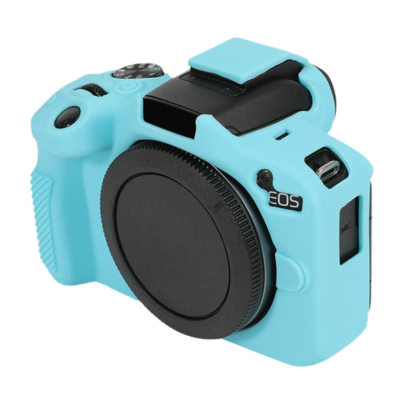 For Canon EOS R50 Soft Silicone Protective Case(Sky Blue)