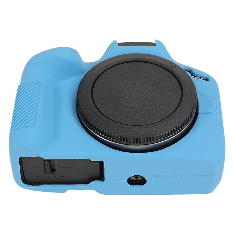 For Canon EOS R50 Soft Silicone Protective Case(Dark Blue)