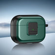 For AirPods Pro TPU + PC Wireless Earphones Case with Magnetic Switch(Green) - For AirPods Pro by PMC Jewellery | Online Shopping South Africa | PMC Jewellery | Buy Now Pay Later Mobicred