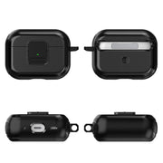 For AirPods Pro TPU + PC Wireless Earphones Case with Magnetic Switch(White)