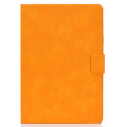 For iPad Pro 11 2024 Cowhide Texture Leather Smart Tablet Case(Khaki)