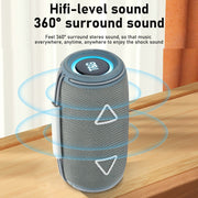 T&G TG-657 Portable Wireless 3D Stereo Subwoofer Bluetooth Speaker Support FM / LED Atmosphere Light(Blue)