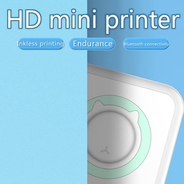 C15 Portable Multifunction Mini Printer Support OCR Text Scanning(Green)