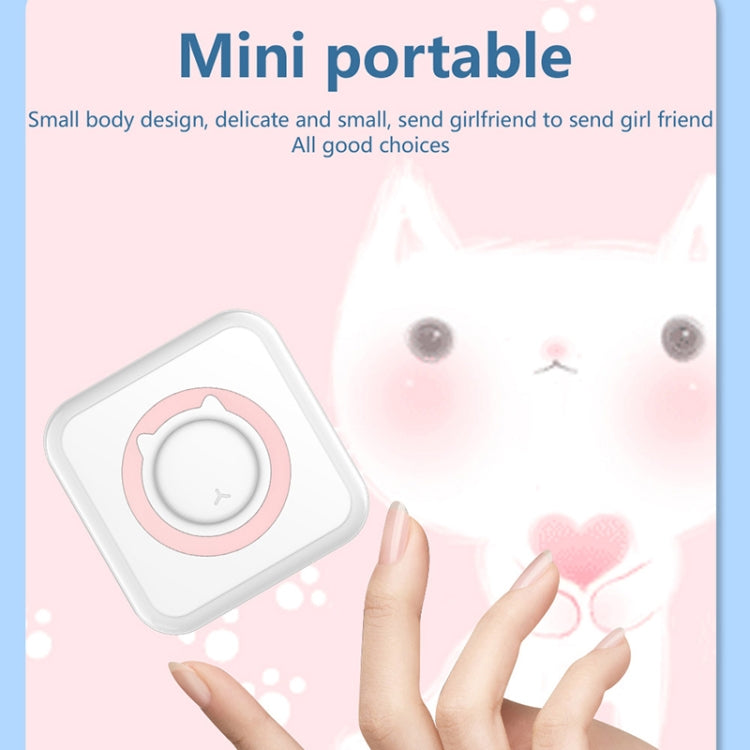 C15 Portable Multifunction Mini Printer Support OCR Text Scanning(Pink)