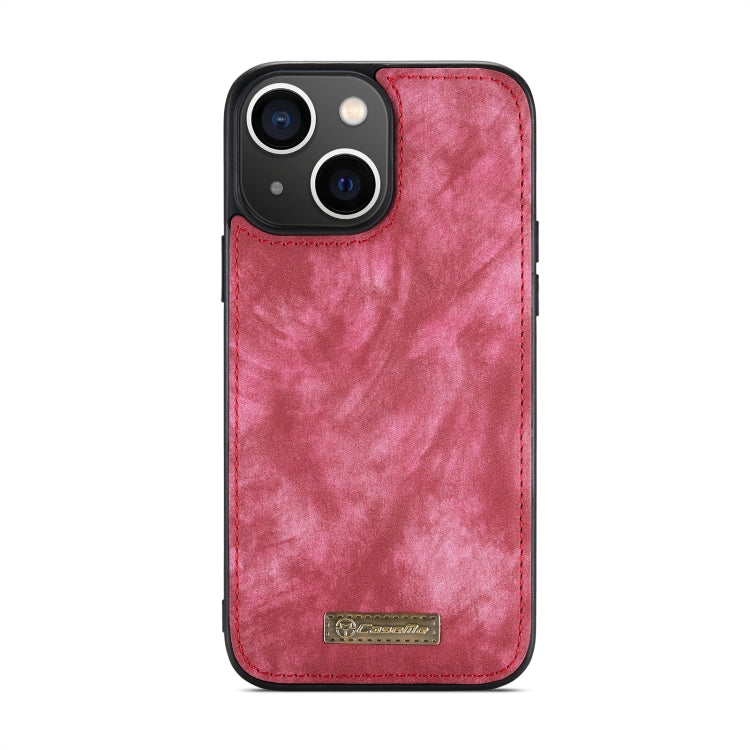 For iPhone 15 Plus CaseMe 008 Detachable Multifunctional Leather Phone Case(Red)