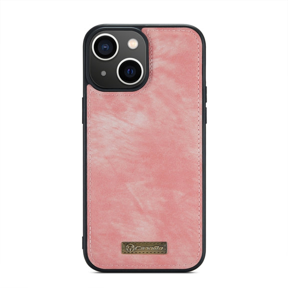 For iPhone 15 Plus CaseMe 008 Detachable Multifunctional Leather Phone Case(Pink)