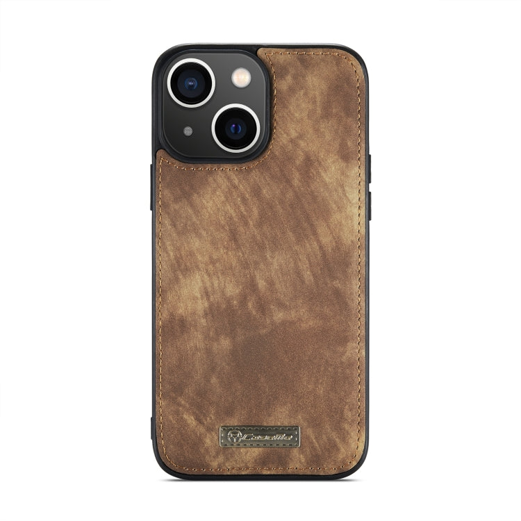 For iPhone 15 CaseMe 008 Detachable Multifunctional Leather Phone Case(Brown)