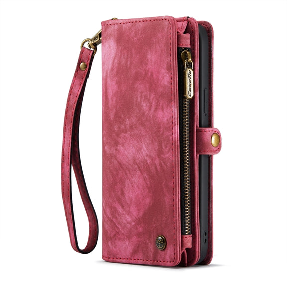 For iPhone 15 CaseMe 008 Detachable Multifunctional Leather Phone Case(Red)