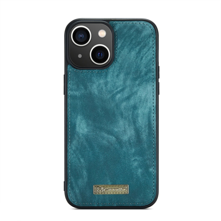 For iPhone 15 CaseMe 008 Detachable Multifunctional Leather Phone Case(Blue)
