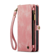 For iPhone 15 Pro Max CaseMe 008 Detachable Multifunctional Leather Phone Case(Pink)