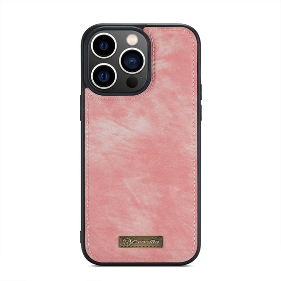 For iPhone 15 Pro Max CaseMe 008 Detachable Multifunctional Leather Phone Case(Pink)