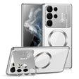 For Samsung Galaxy S22 Ultra 5G Aromatherapy Holder Single-sided MagSafe Magnetic Phone Case(Silver) - Galaxy S22 Ultra 5G Cases by PMC TechLife | Online Shopping South Africa | PMC TechLife