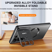 For Samsung Galaxy S25 Ultra 5G Aromatherapy Holder Single-sided MagSafe Magnetic Phone Case(Silver)