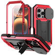 For iPhone 16 Pro Max R-JUST Sliding Camera IP54 Life Waterproof Holder Phone Case(Red) - free shipping - PMC TechLife - Order now!