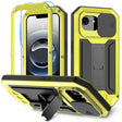 For iPhone 16e R-JUST Sliding Camera IP54 Life Waterproof Holder Phone Case(Yellow) - free shipping - PMC TechLife - Order now!