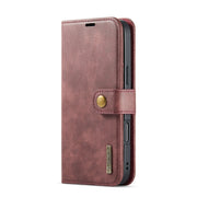 For iPhone 16 Pro Max DG.MING Crazy Horse Texture Detachable Magnetic Leather Phone Case(Red)