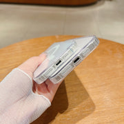 For iPhone 16 Pro Max Fine Hole MagSafe Magnetic Clear Acrylic TPU Case(Transparent)