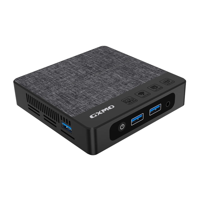 GXMO N42 Windows 11 Intel Gemini Lake N4020C Mini PC NVME SSD WiFi Mini Desktop Computer, Specification:6GB+64GB+256GB(Black)