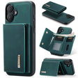 For iPhone 16 Plus DG.MING M1 Series 3-Fold Multi Card Wallet Leather Phone Case(Green) - iPhone 16 Plus Cases by DG.MING | Online Shopping South Africa | PMC TechLife | Buy Now Pay Later Mobicred
