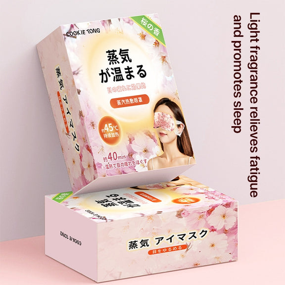 DisposableRelieve eye Fatigue Heated Steam Eye Mask 10 / Box(Cherry Blossoms)
