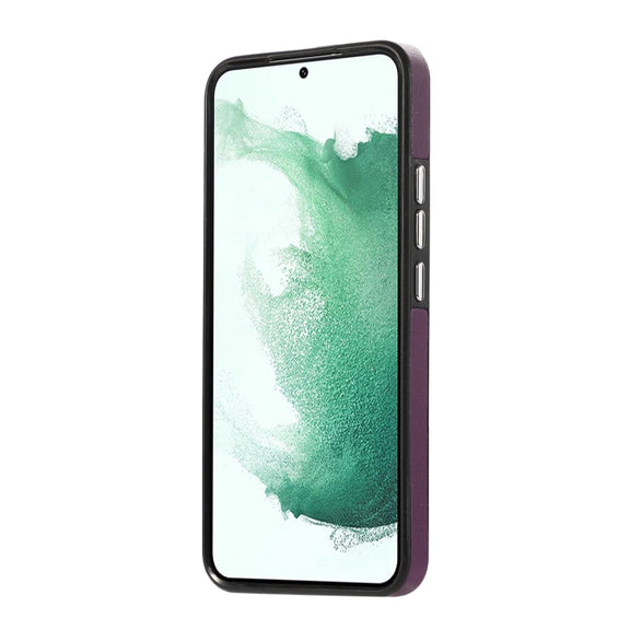 For Samsung Galaxy S23+ 5G Side Leather Magsafe Phone Case(Dark Purple)