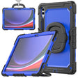 For Samsung Galaxy Tab S9+ / S10+ D Type Silicone Hybrid PC Tablet Case with Handle Holder(Blue PC) - free shipping - PMC Jewellery - Order now!