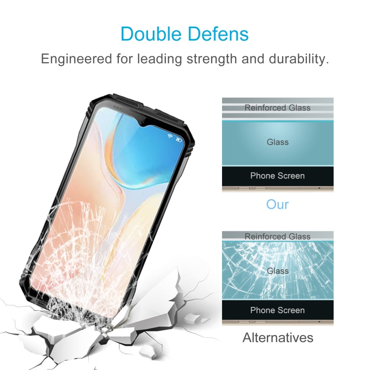 For DOOGEE V30 Pro 50pcs 0.26mm 9H 2.5D Tempered Glass Film