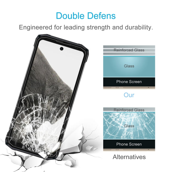 For DOOGEE Fire 6 Power 50pcs 0.26mm 9H 2.5D Tempered Glass Film