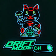 EL Luminous Car Stickers Cold Light Car Stickers Car Luminous Pattern Decoration(Drift Model)